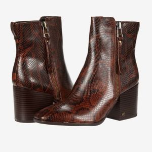 SAM EDELMAN CARLYSLE WOMENS BOOTIES LEATHER ANKLE BOOTS SIZE 6